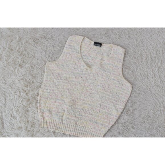 Vintage '80s‎ Knit Vest V-Neck - Picture 7 of 10